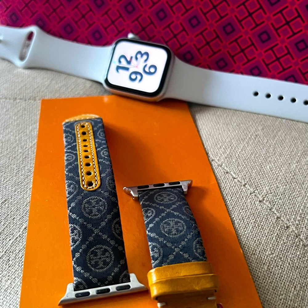 Tory Burch Apple Watch Leather Band (watch not included)